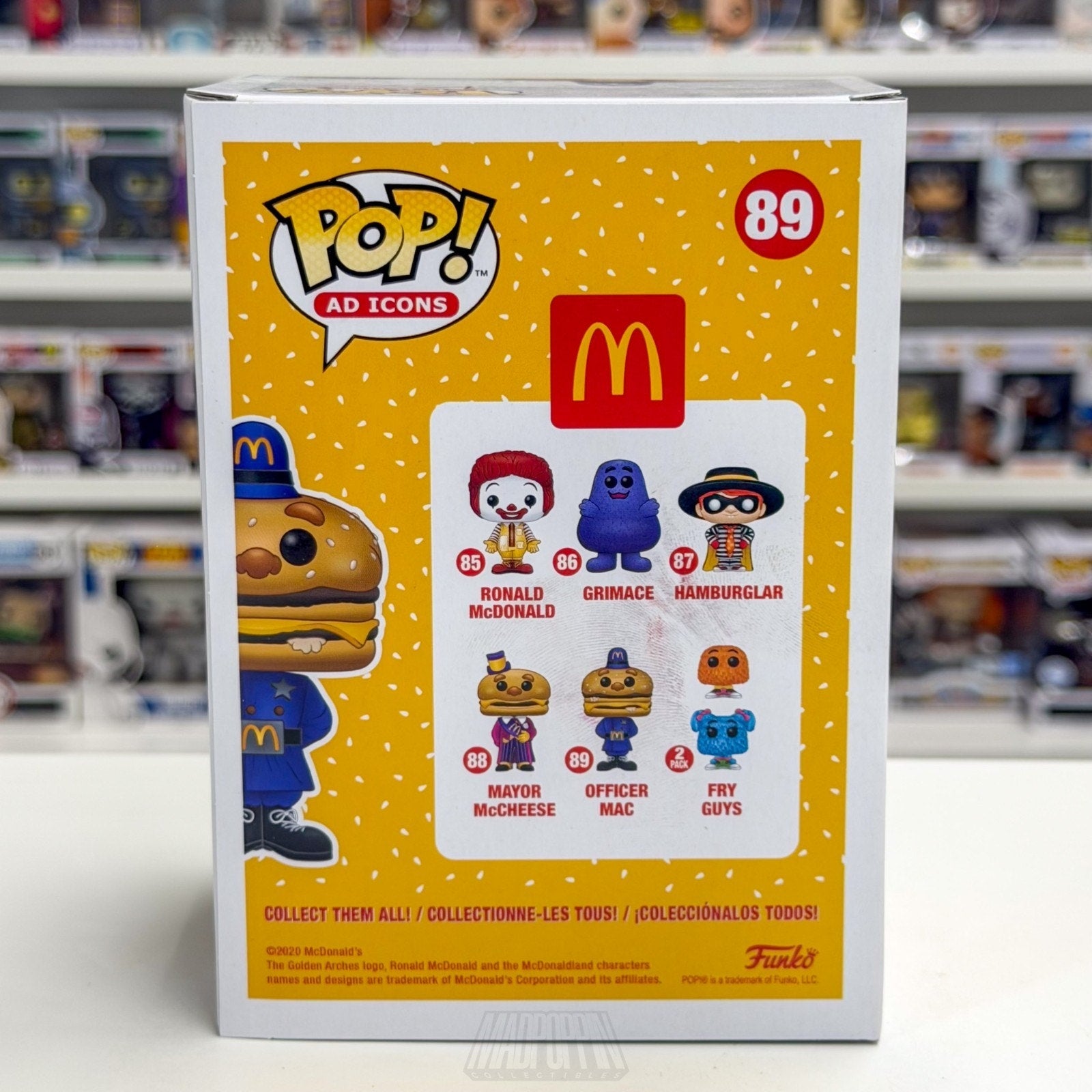 Funko Pop Ad Icons McDonalds Officer Mac 89 Fast Food Restaurant Vinyl Figure