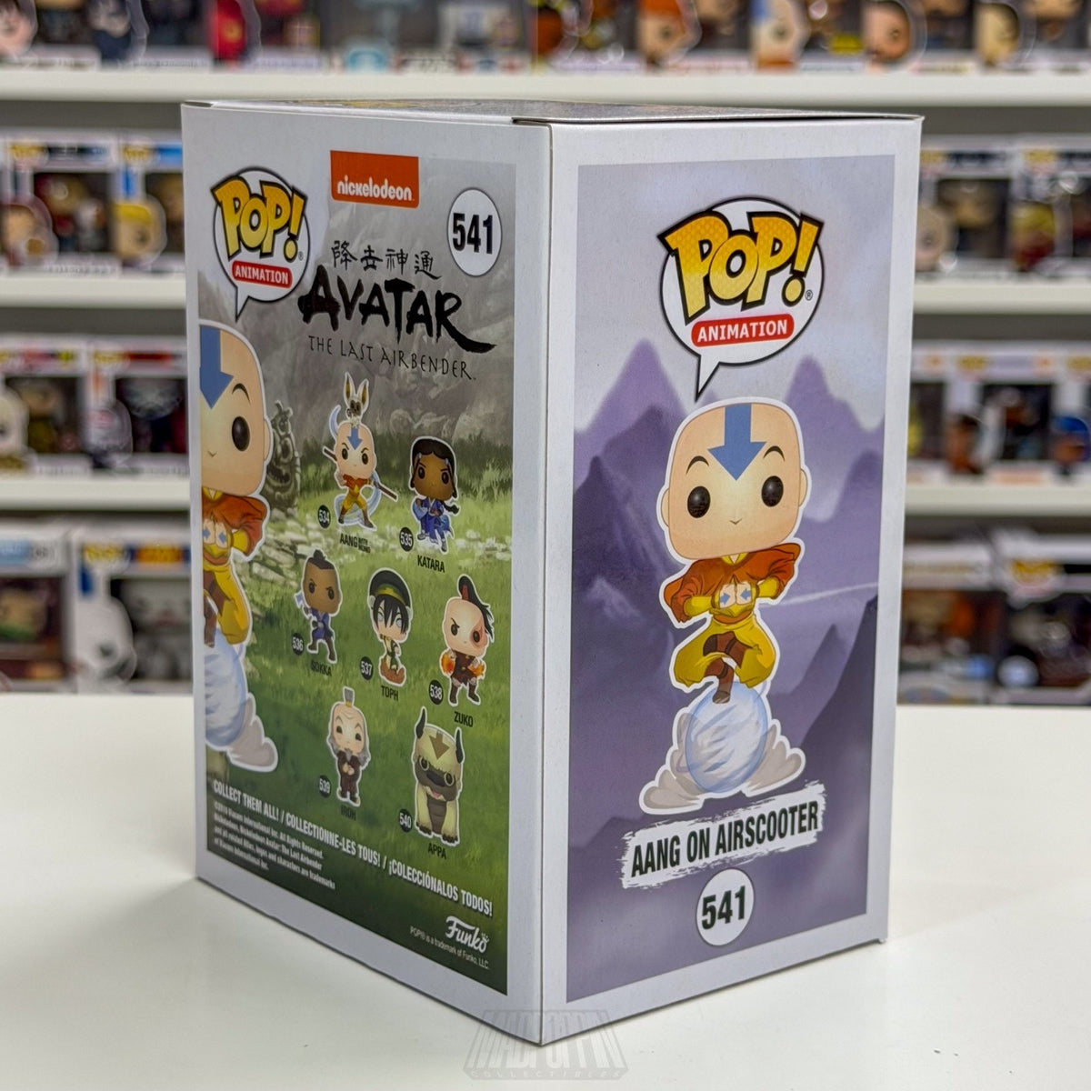 Funko Pop Animation Nickelodeon Avatar Aang On Airscooter Hot Topic 541 Figure