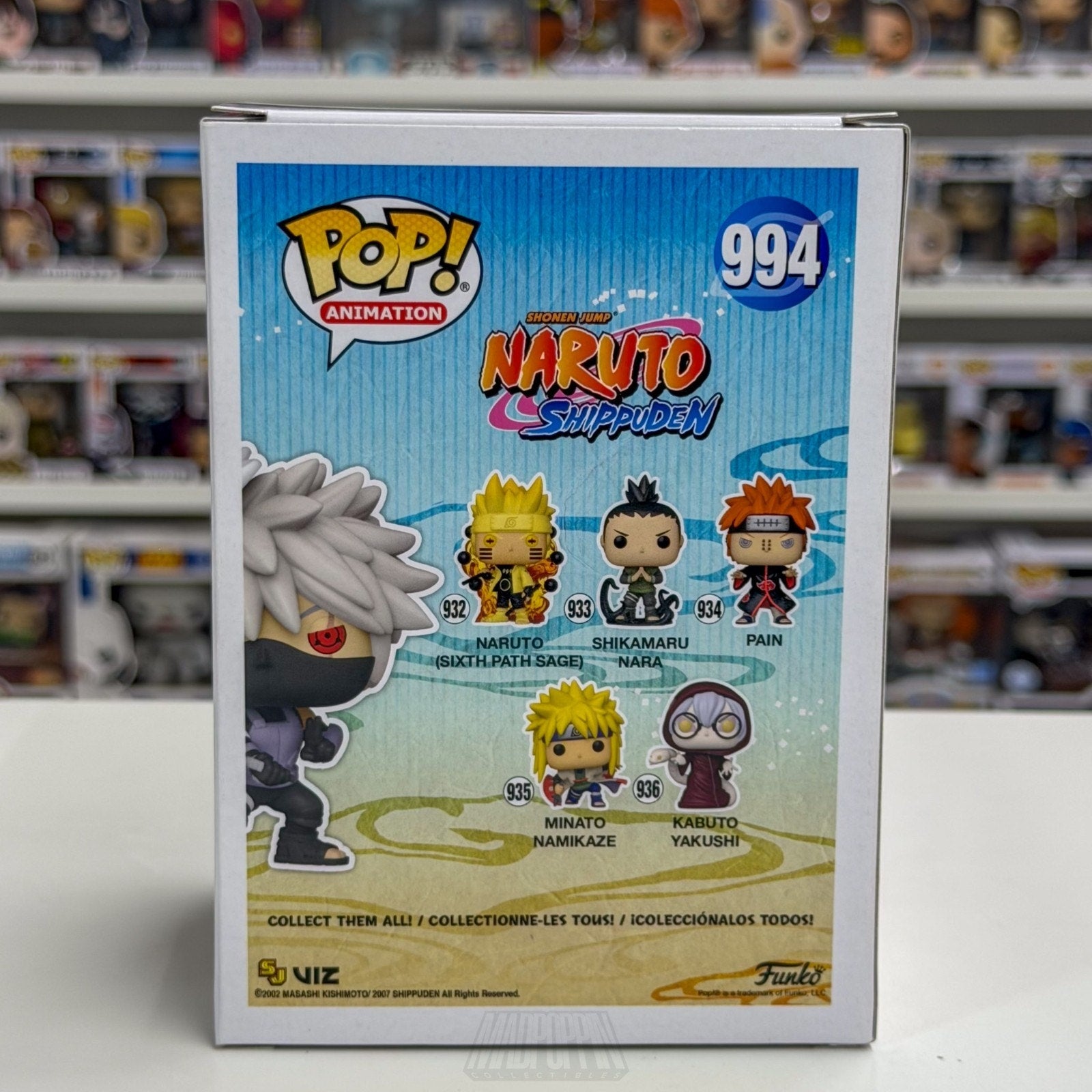 Funko Pop Animation Naruto Kakashi Anbu AAA Anime 994 Japanese Manga Toy Figure