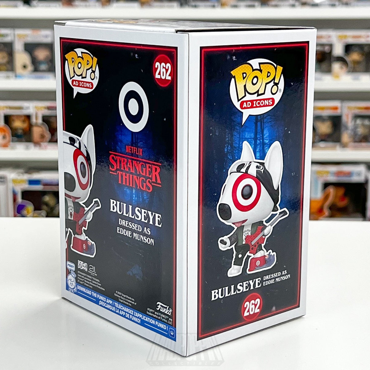 Funko Pop Ad Icons Target Stranger Things Bullseye As Eddie Munson 262 Toy Vinyl