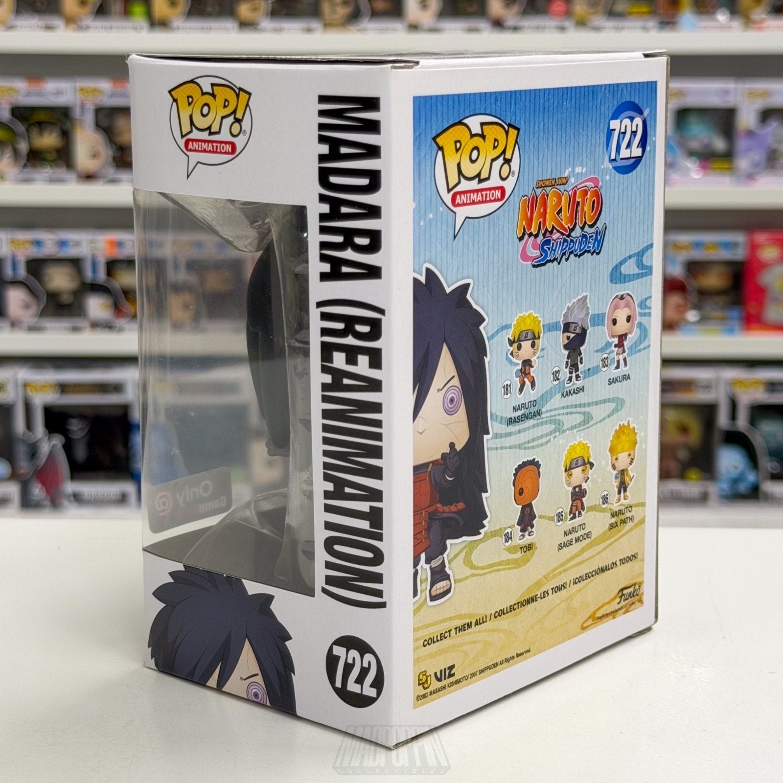 Funko Pop Anime Naruto Madara Reanimation GameStop 722 Japan Manga Vinyl Figure