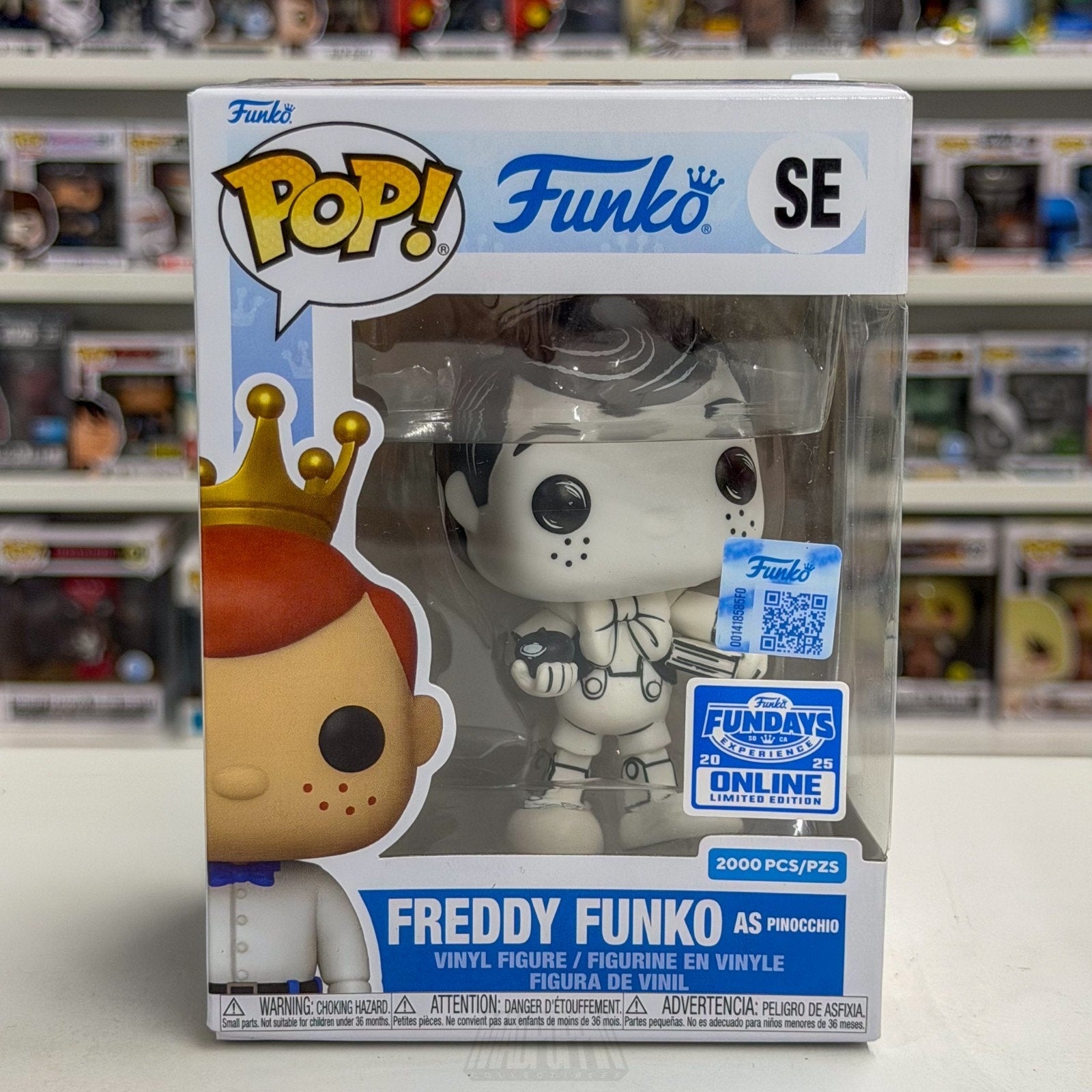 Funko Pop Fundays Experience Freddy as Pinocchio Sketched SE Disney Vinyl Figure
