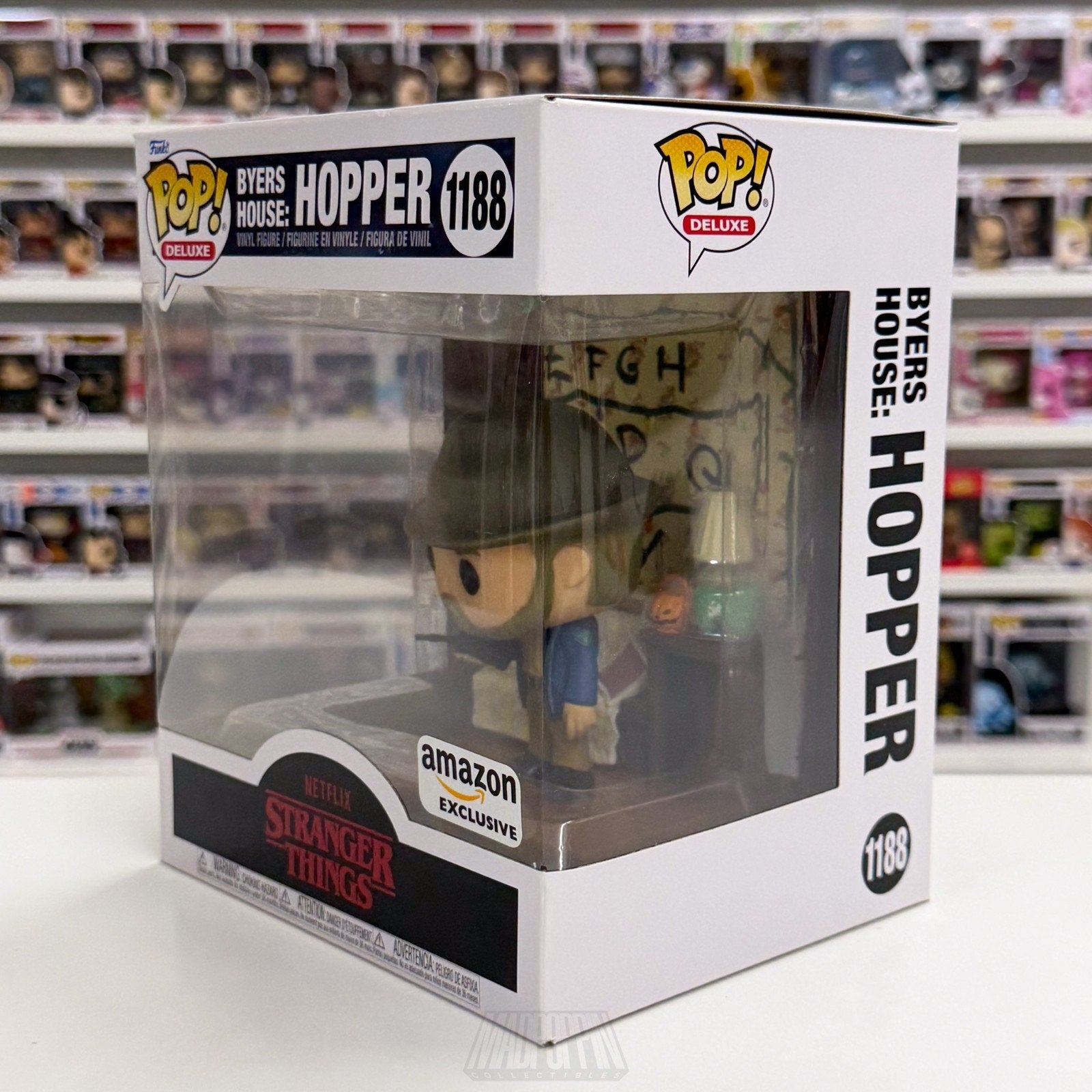 Funko Pop TV Deluxe Stranger Things Byers House Hopper Amazon 1188 Vinyl Figure