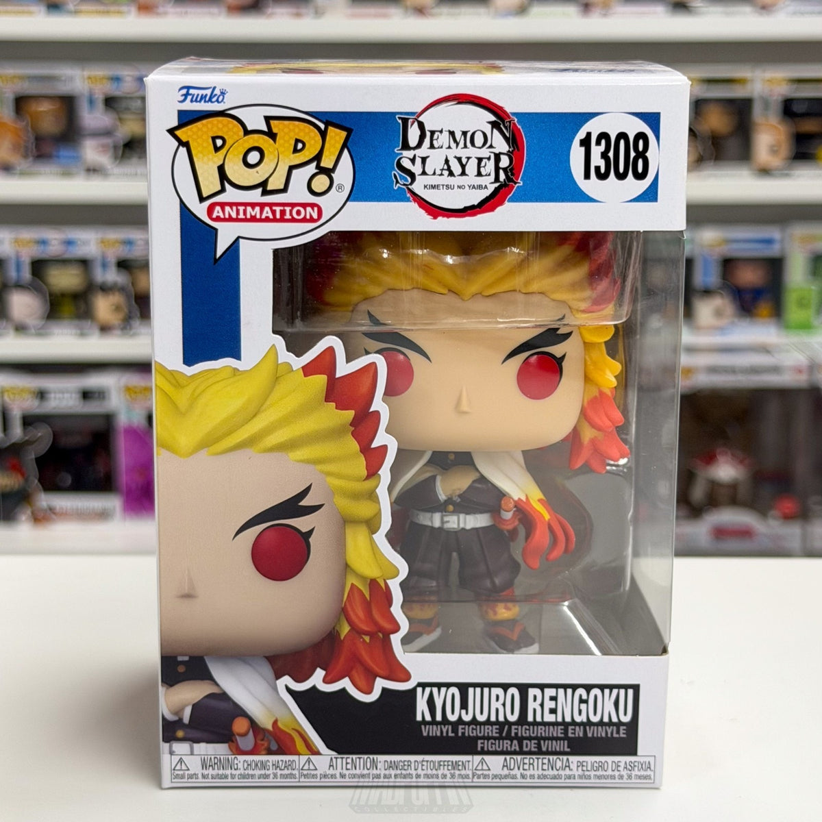 Funko Pop Anime Demon Slayer Kyojuro Rengoku 1308 Japan Manga Toy Vinyl Figure