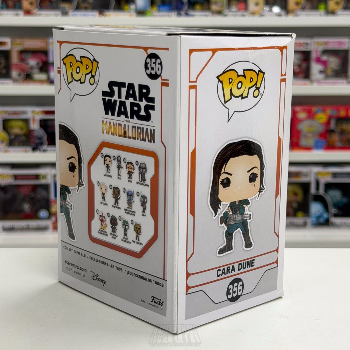 Funko Pop Star Wars The Mandalorian Cara Dune Heavy Blaster FYE 356 Vinyl Figure