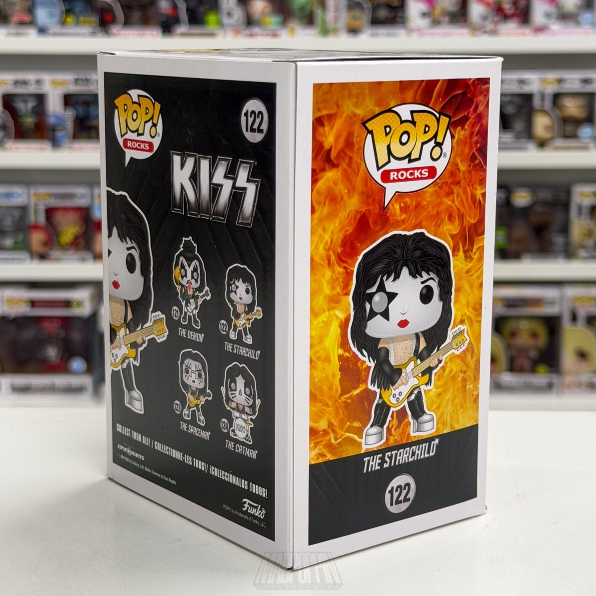 Funko Pop Rocks Kiss The Starchild 122 Music Band Heavy Metal Toy Vinyl Figure