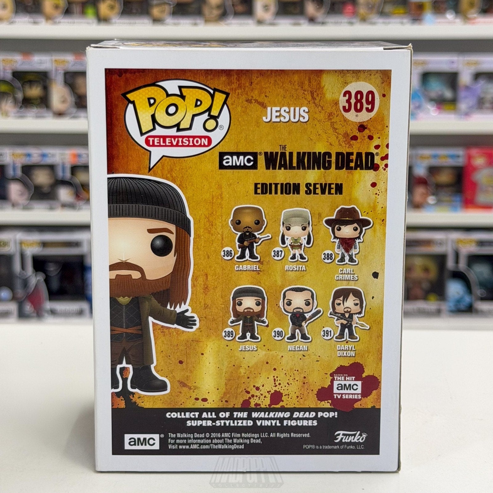 Funko Pop TV The Walking Dead Jesus 389 Zombie Horror Drama Sereis Vinyl Figure
