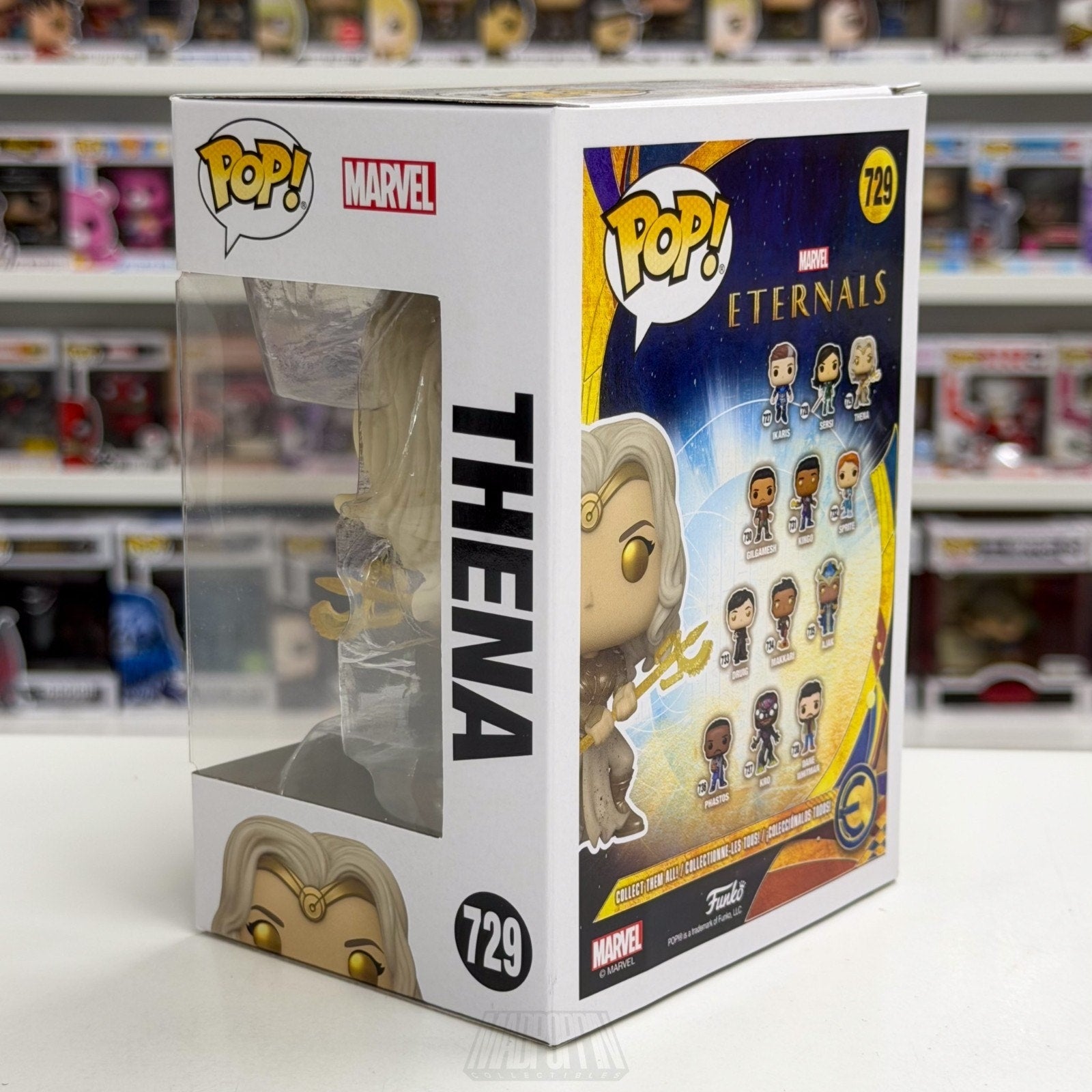 Funko Pop Marvel Eternals Thena 729 MCU Goddess of War Greece Toy Vinyl Figure