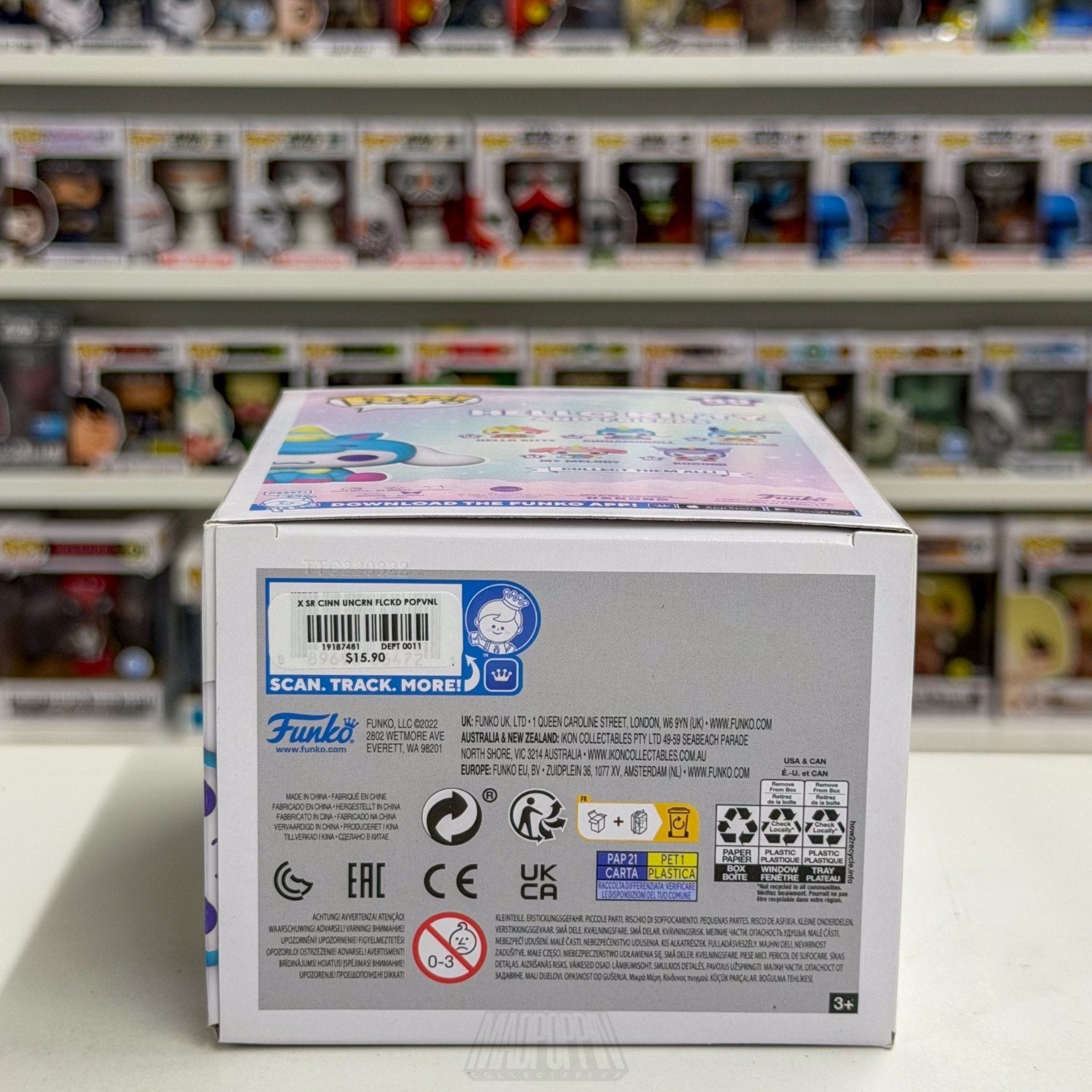 Funko Pop Sanrio Hello Kitty & Friends Cinnamoroll Flocked Hot Topic 59 Kawaii