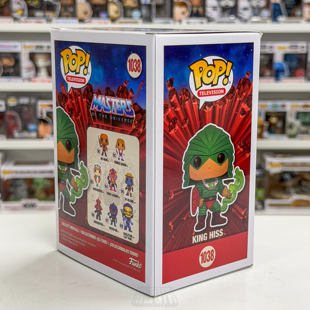 Funko Pop TV Masters of Universe MOTU King Hiss 1038 Cartoon 80s Vinyl Figure