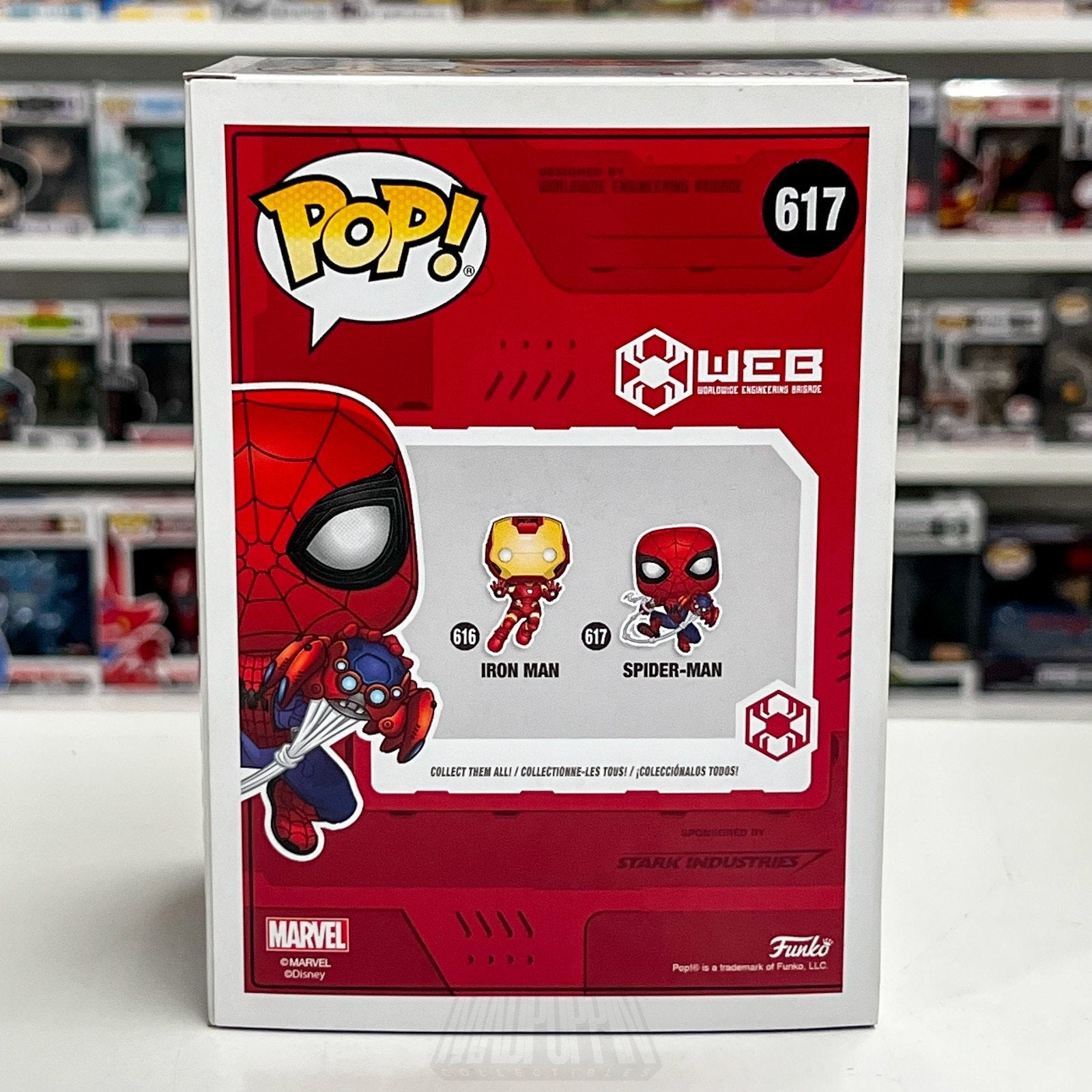 Funko Pop Marvel WEB Spider-Man Disney Parks Exclusive 617 Toy Vinyl Figure