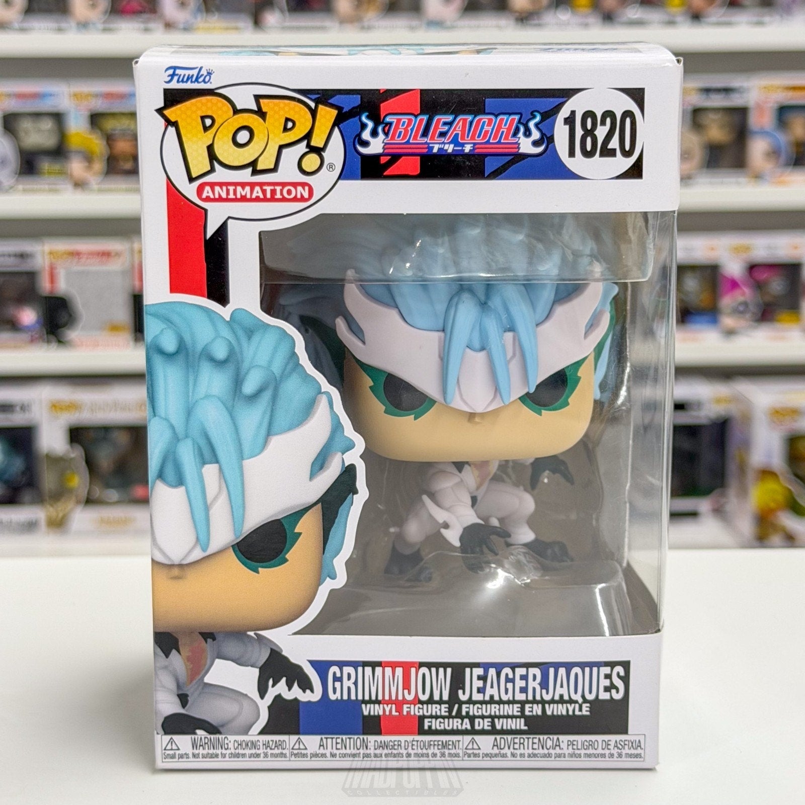 Funko Pop Anime Bleach Grimmjow Jeagerjaque 1820 Japanese Manga Toy Vinyl Figure