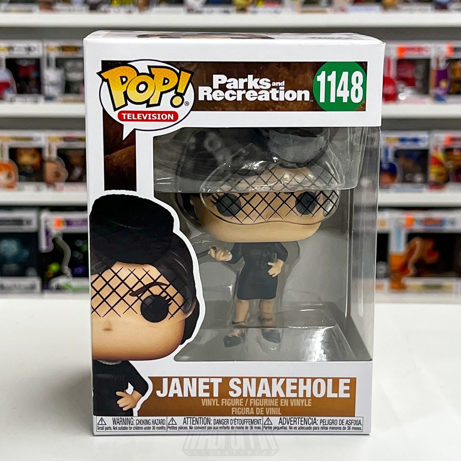 Funko Pop TV Parks Recreation Janet Snakehole 1148 April Ludgate Comedy Sitcom