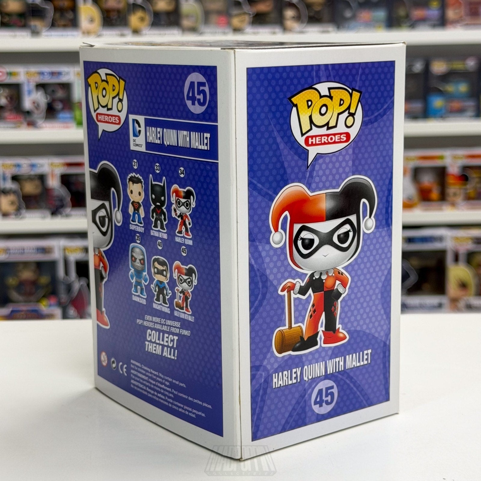 Funko Pop DC Comics Harley Quinn w/Mallet 45 Batman Joker Villain Vinyl Figure