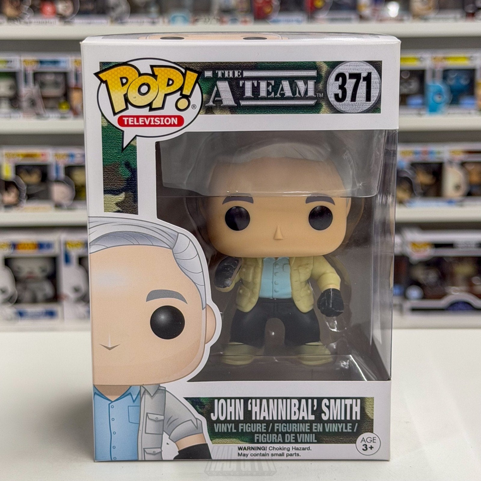 Funko Pop TV A-Team John Hannibal Smith 371 Mercenaries Action Show Vinyl Figure