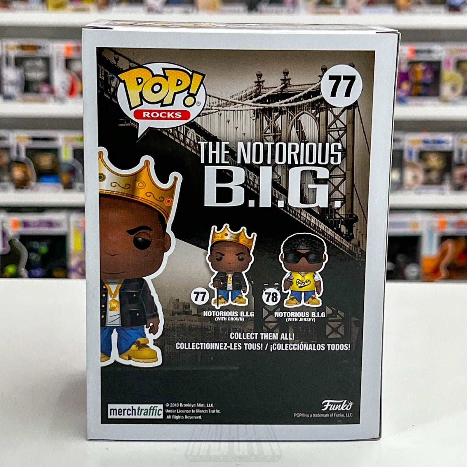 Funko Pop! Rocks The Notorious B.I.G. #77 With Crown Vinyl Figure Collectible