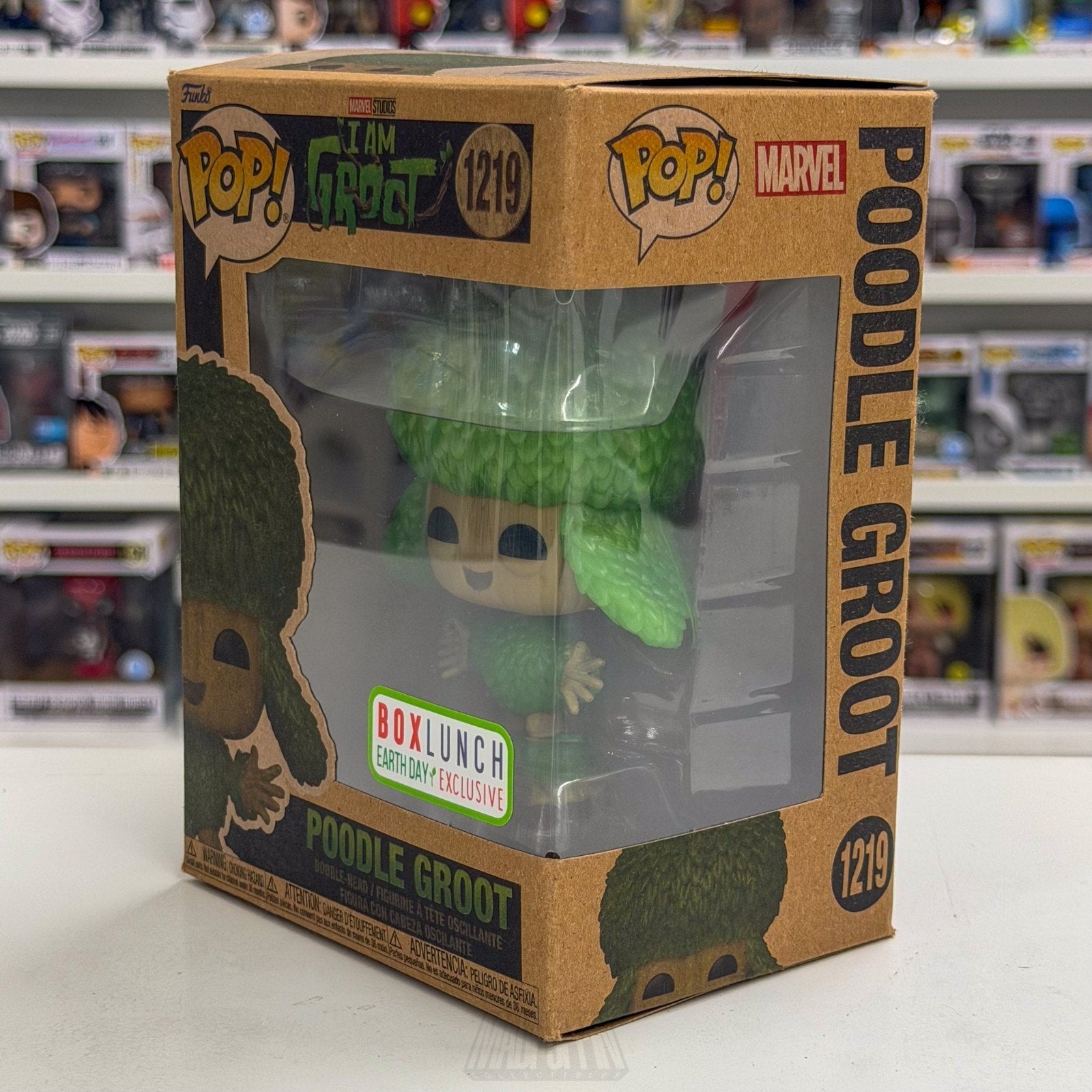 Funko Pop Marvel Poodle I Am Groot Earth Day BoxLunch 1219 Tree Toy Vinyl Figure