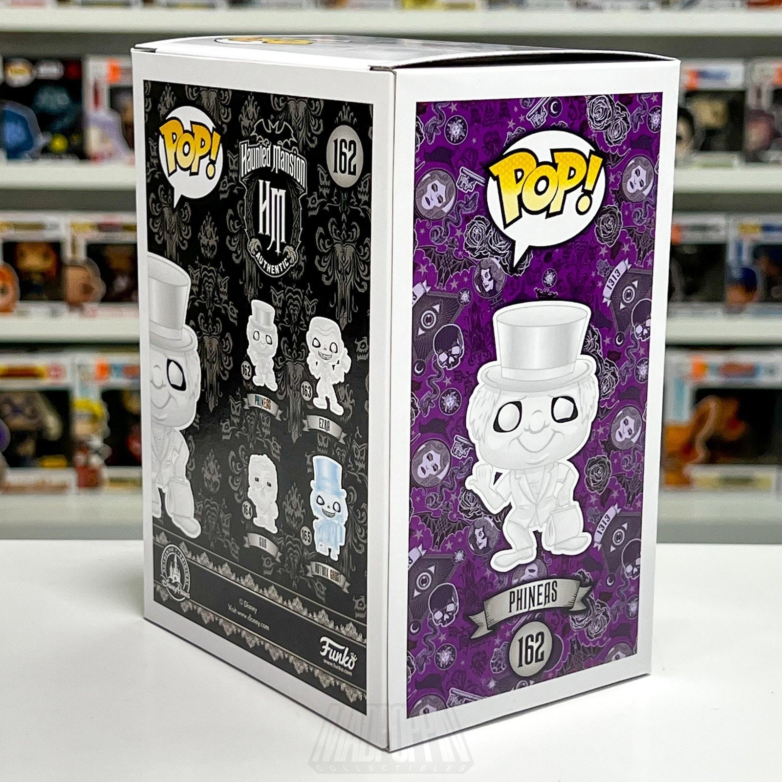 Funko Pop Disney Haunted Mansion Phineas Glow SDCC 1000PCS 162 Toy Vinyl Figure