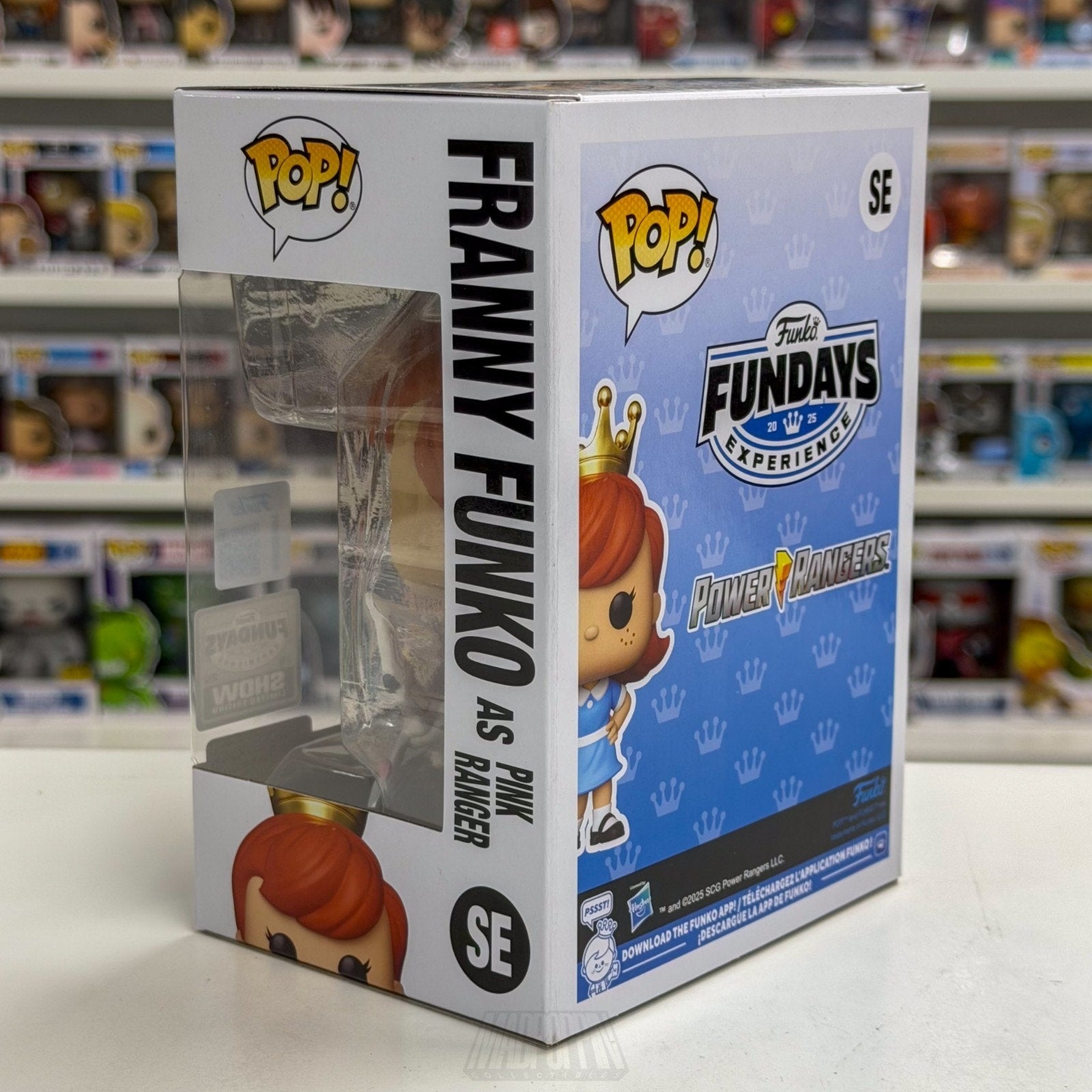 Funko Pop Fundays Franny Mighty Morphin Pink Ranger Metallic MMPR Figure 100PC