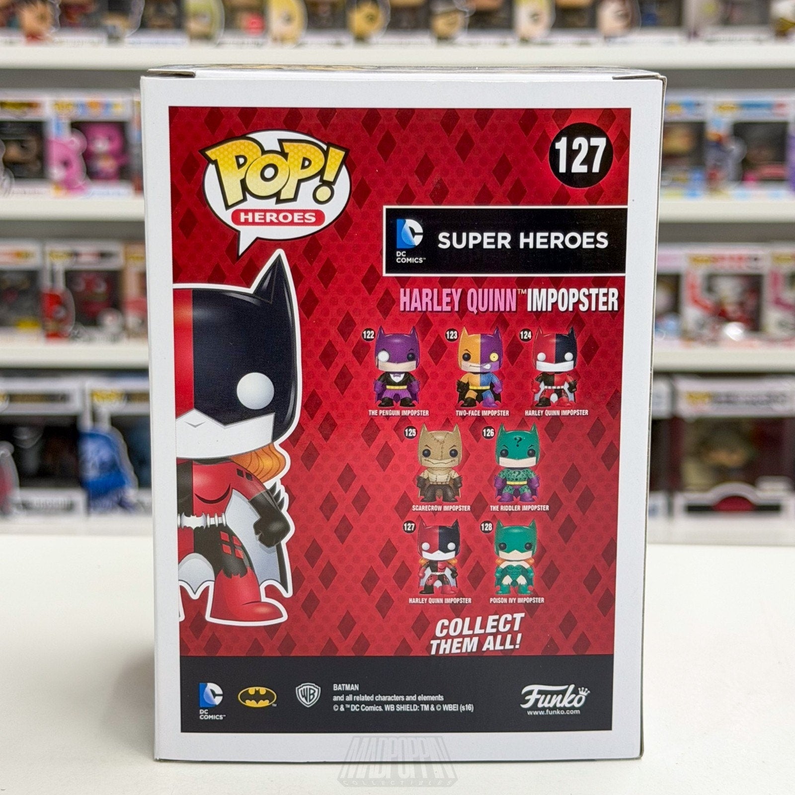 Funko Pop DC Super Heroes Harley Quinn Impopster Batman 127 Toy Vinyl Figure