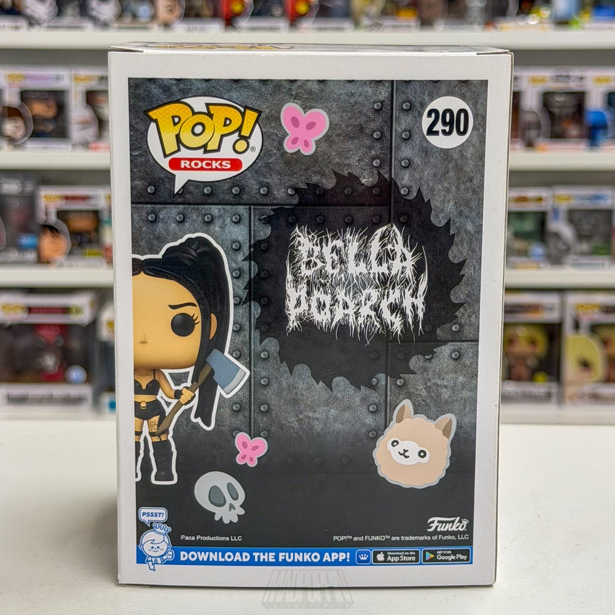 Funko Pop Rocks Bella Poarch w/Axe Exclusive 290 Social TikTok Toy Vinyl Figure