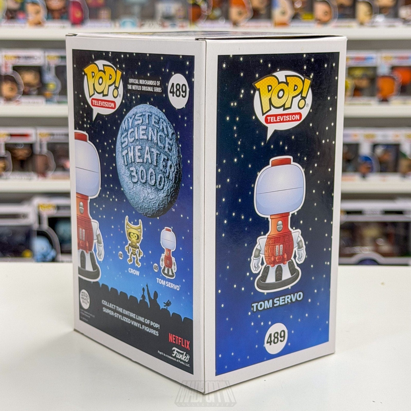 Funko Pop TV Mystery Science Theater 3000 Tom Servo 489 Sci-Fi Retro Toy Figure
