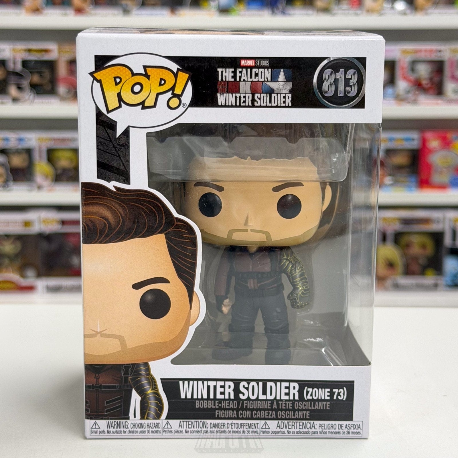 Funko Pop Marvel Falcon & Winter Soldier Zone 73 813 Bucky Barnes Vinyl Figure
