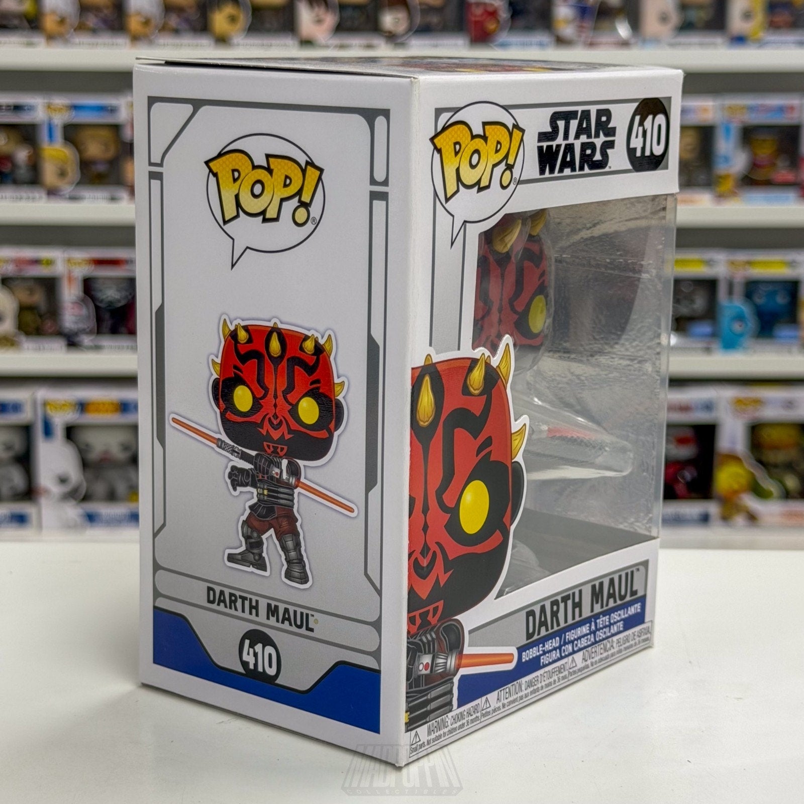 Funko Pop Star Wars Clone Wars Darth Maul Lightsaber 410 Sith Lord Vinyl Figure