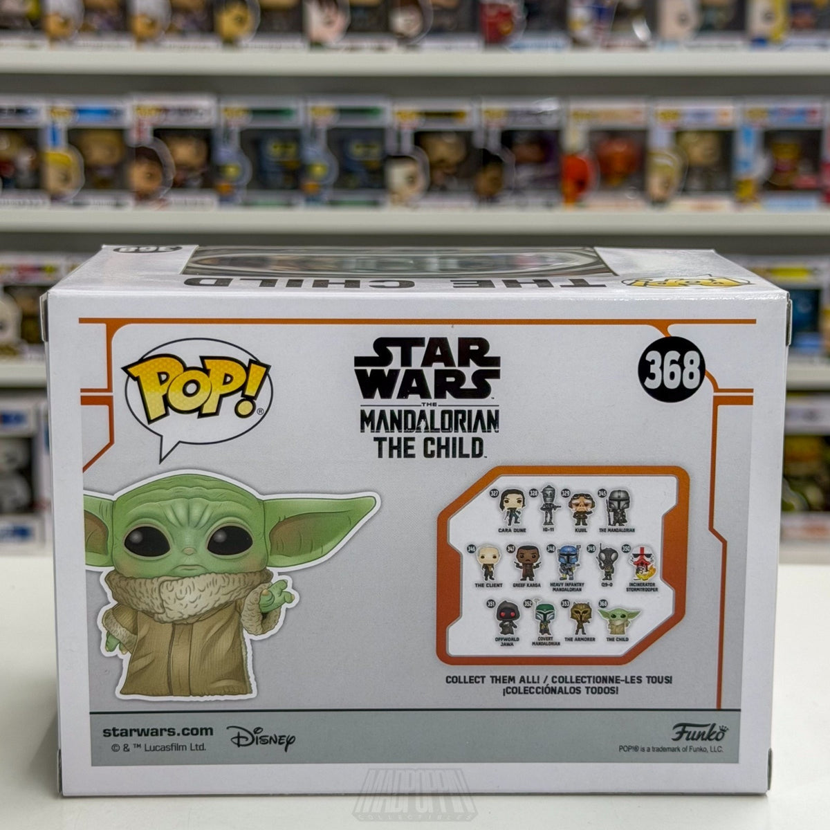 Funko Pop Star Wars Mandalorian The Child Grogu 368 Baby Yoda Toy Vinyl Figure
