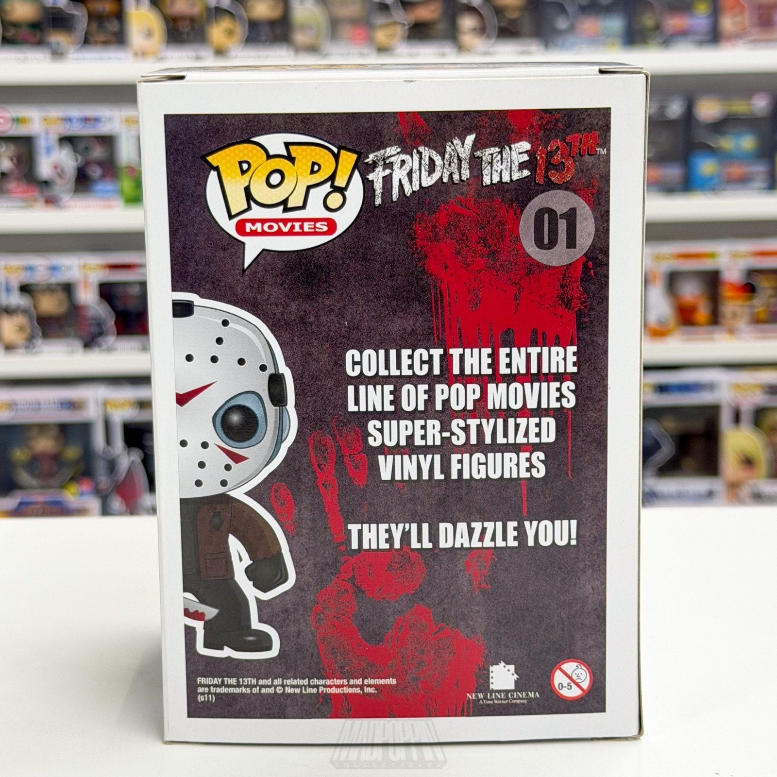 Funko Pop Movies Friday the 13th Jason Voorhees Large Font Box 01 Horror Figure