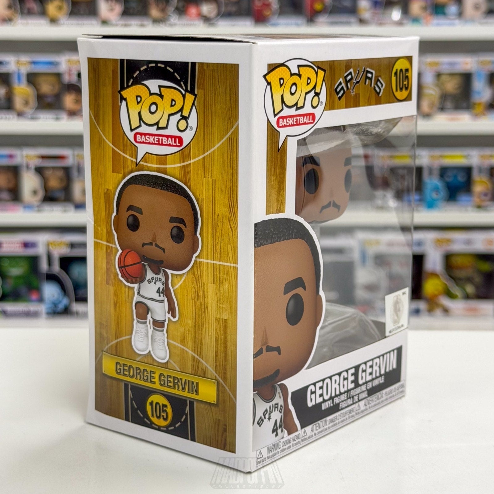 Funko Pop NBA Basketball San Antonio Spurs George Gervin 105 Legend Vinyl Figure