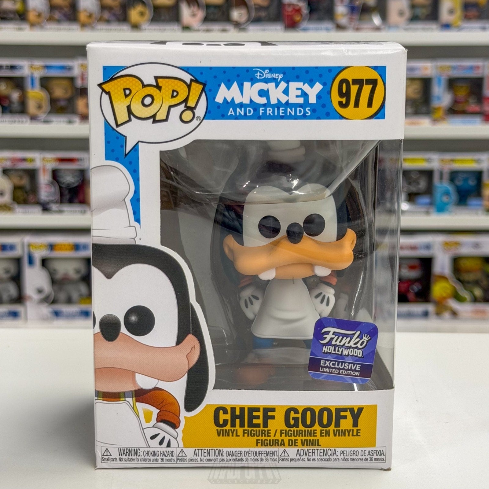 Funko Pop Disney Mickey Friends Chef Goofy Hollywood Exclusive 977 Vinyl Figure
