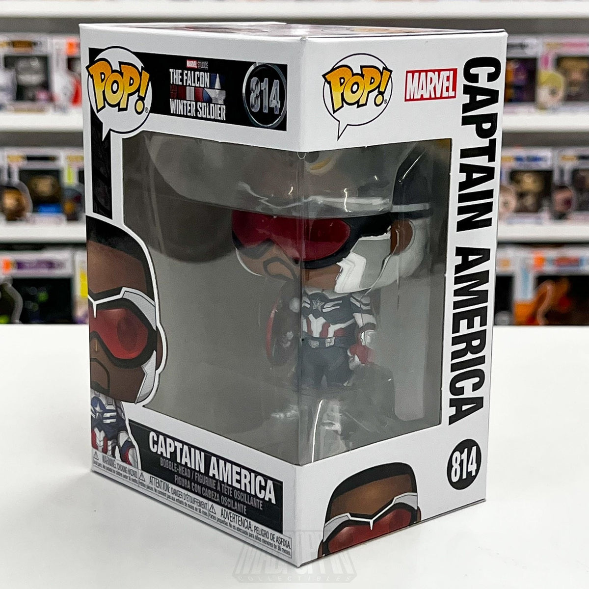 Funko Pop Marvel Captain America Sam Wilson 814 Bobble-Head Vinyl Figure Falcon