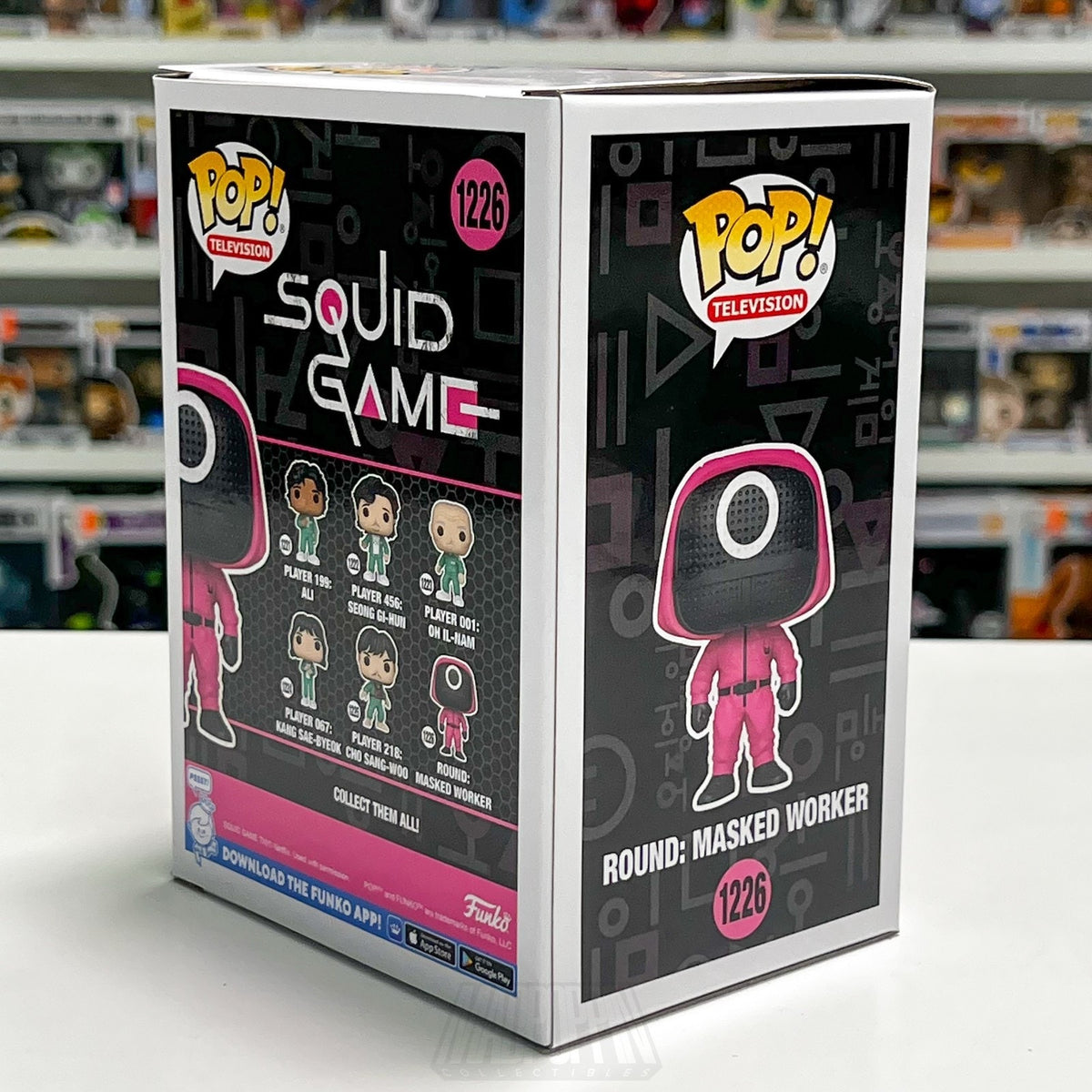 Funko Pop TV Squid Game Round Circle Masked Worker 1226 Netflix Show Korean Toy