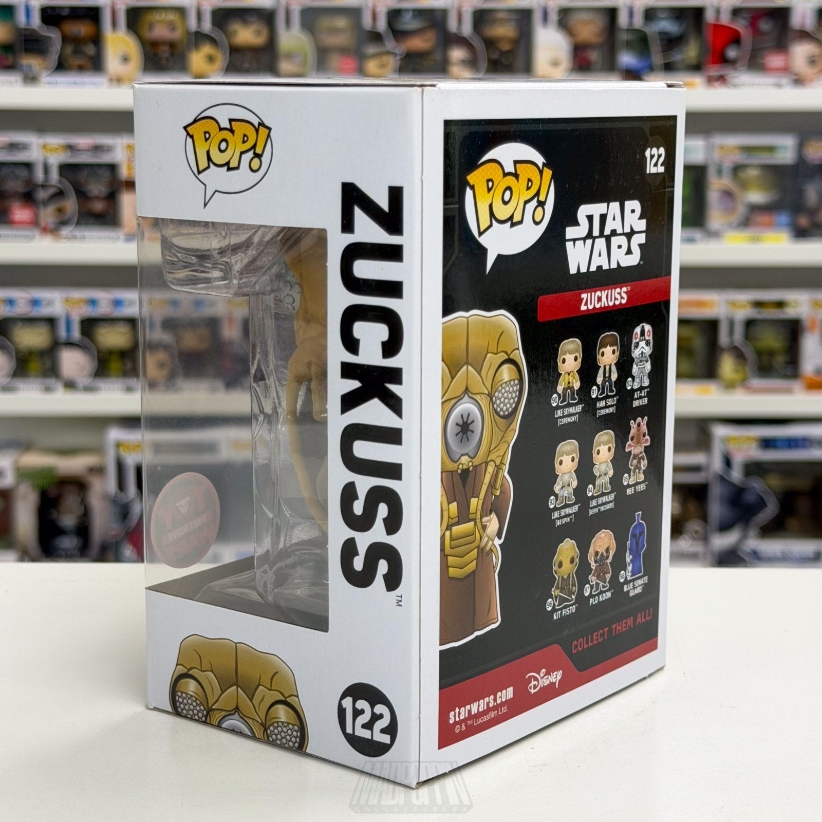 Funko Pop Star Wars Zuckuss Toy Wars 122 ESB Force Bounty Hunter Vinyl Figure