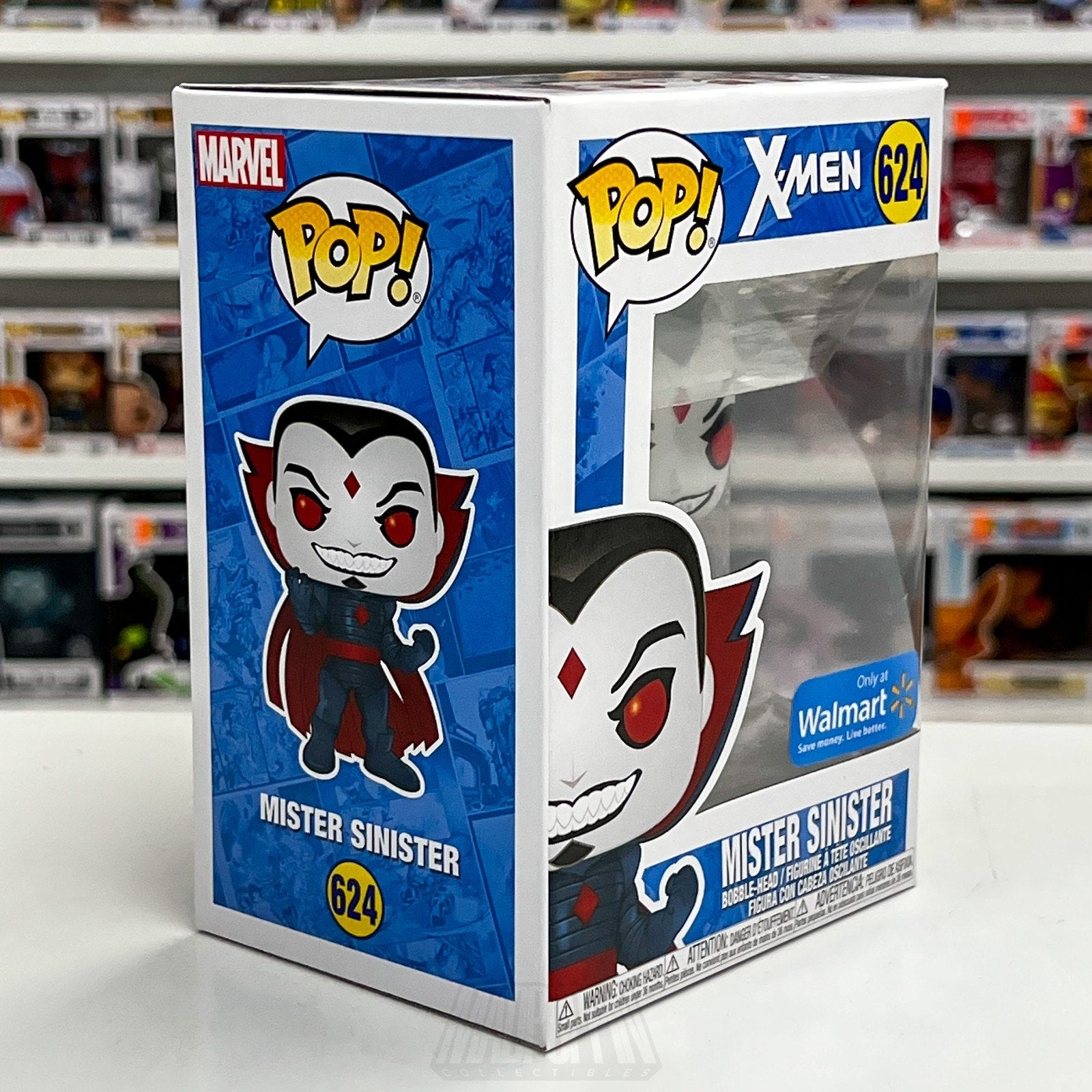 Funko Pop Marvel X-Men Mister Sinister Metallic Walmart 624 Villain Vinyl Figure