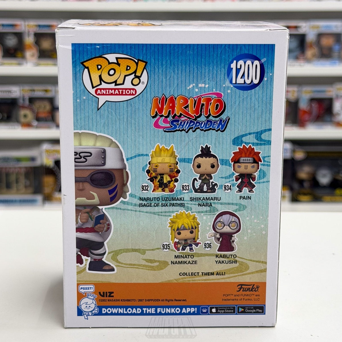 Funko Pop Anime Naruto Killer Bee Chase Entertainment Earth 1200 Vinyl Figure