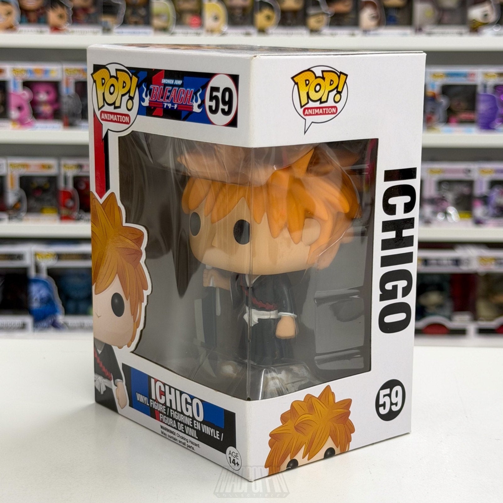 Funko Pop Anime Bleach Ichigo Kurosaki 59 Japan Manga Soul Reaper Vinyl Figure