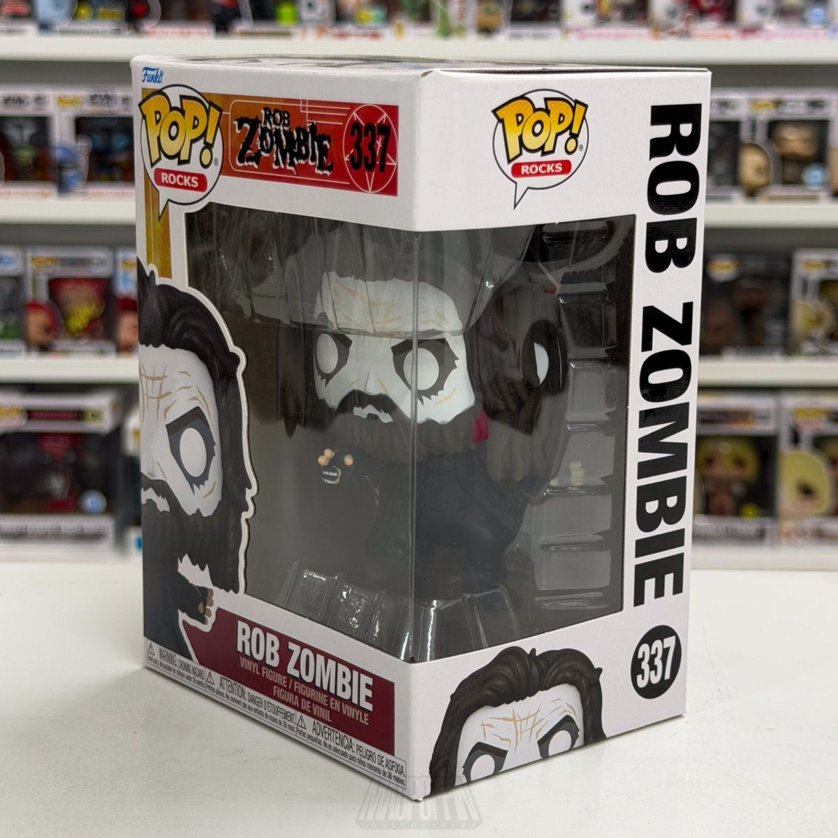 Funko Pop Rocks Rob Zombie 337 Music Singer Horror Nu Metal Toy Vinyl Figure
