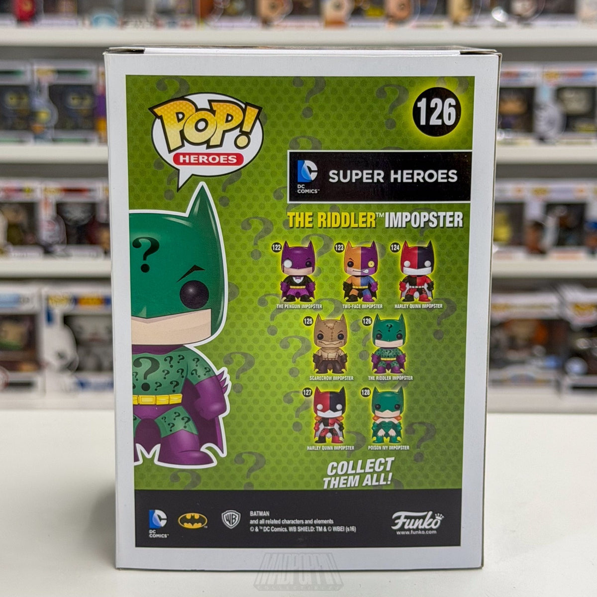 Funko Pop DC Super Heroes The Riddler Impopster Batman 126 Villain Vinyl Figure