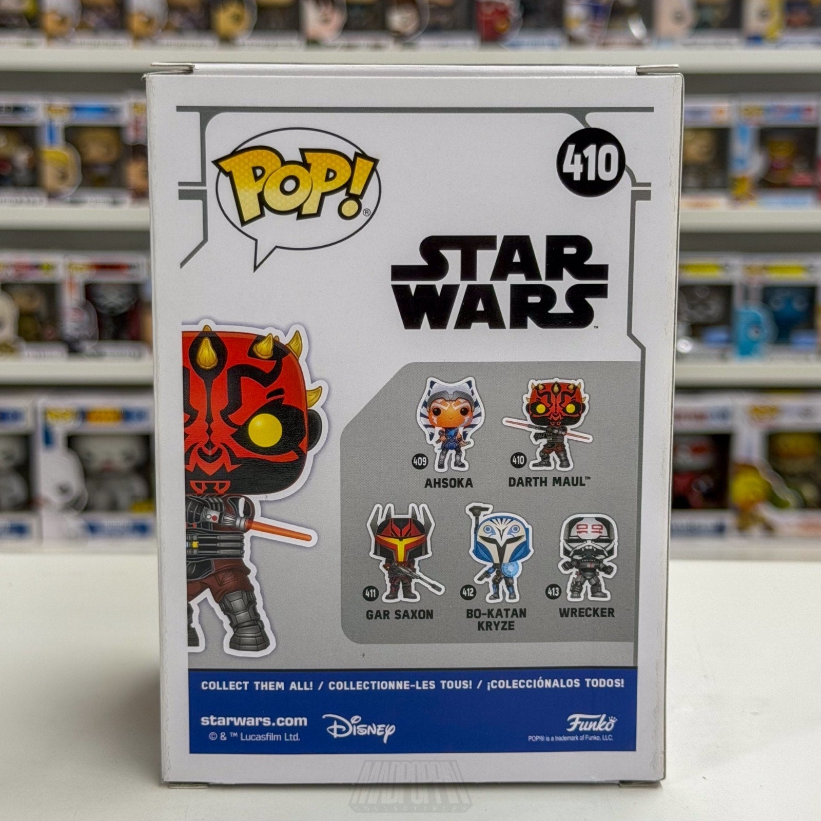 Funko Pop Star Wars Clone Wars Darth Maul Lightsaber 410 Sith Lord Vinyl Figure