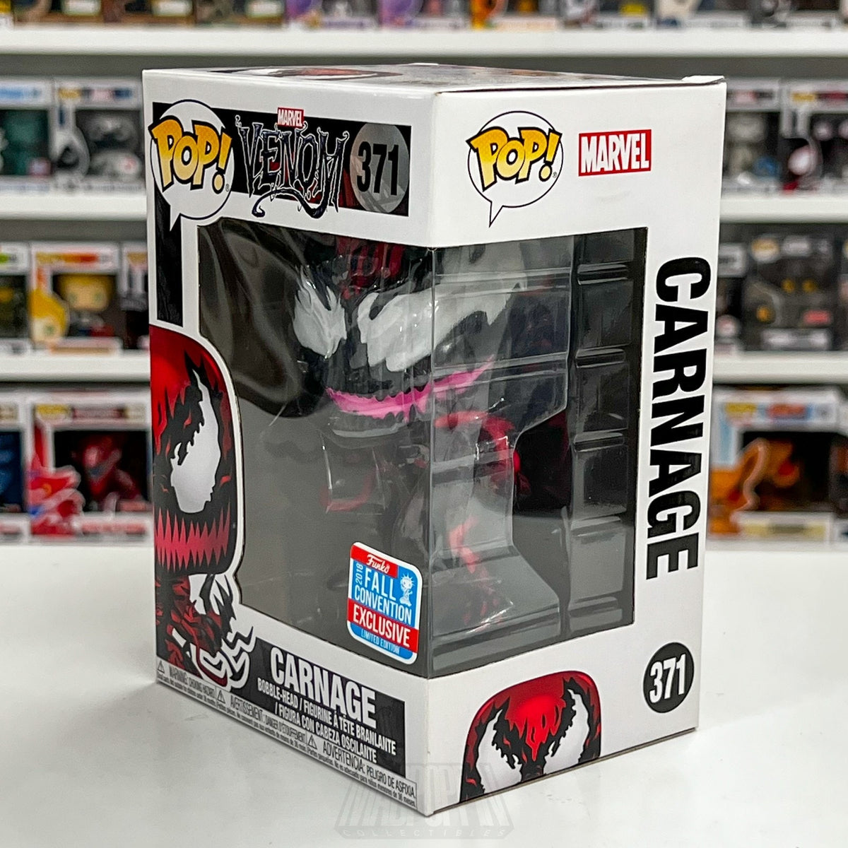 Funko Pop Marvel Venom Carnage Tendrils NYCC Fall Con 371 Symbiote Vinyl Figure