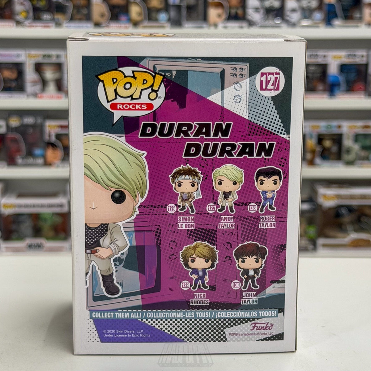 Funko Pop Rocks Duran Duran Andy Taylor 127 English New Wave Band Vinyl Figure