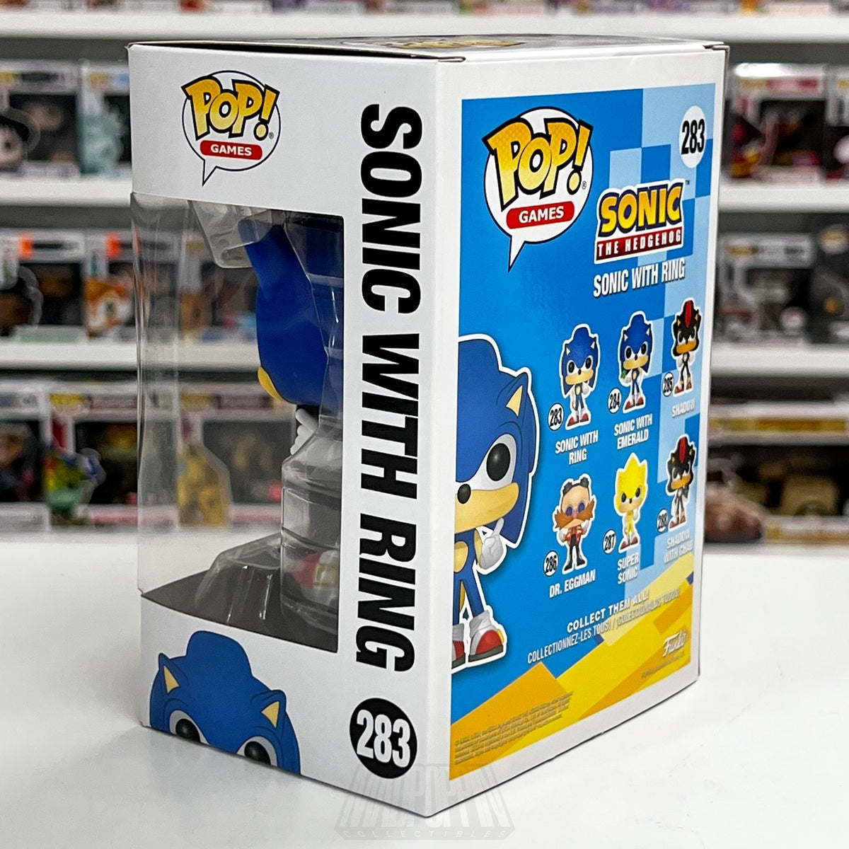 Funko Pop Video Games Sonic The Hedgehog with Ring 283 Sega Toy Vinyl Figure