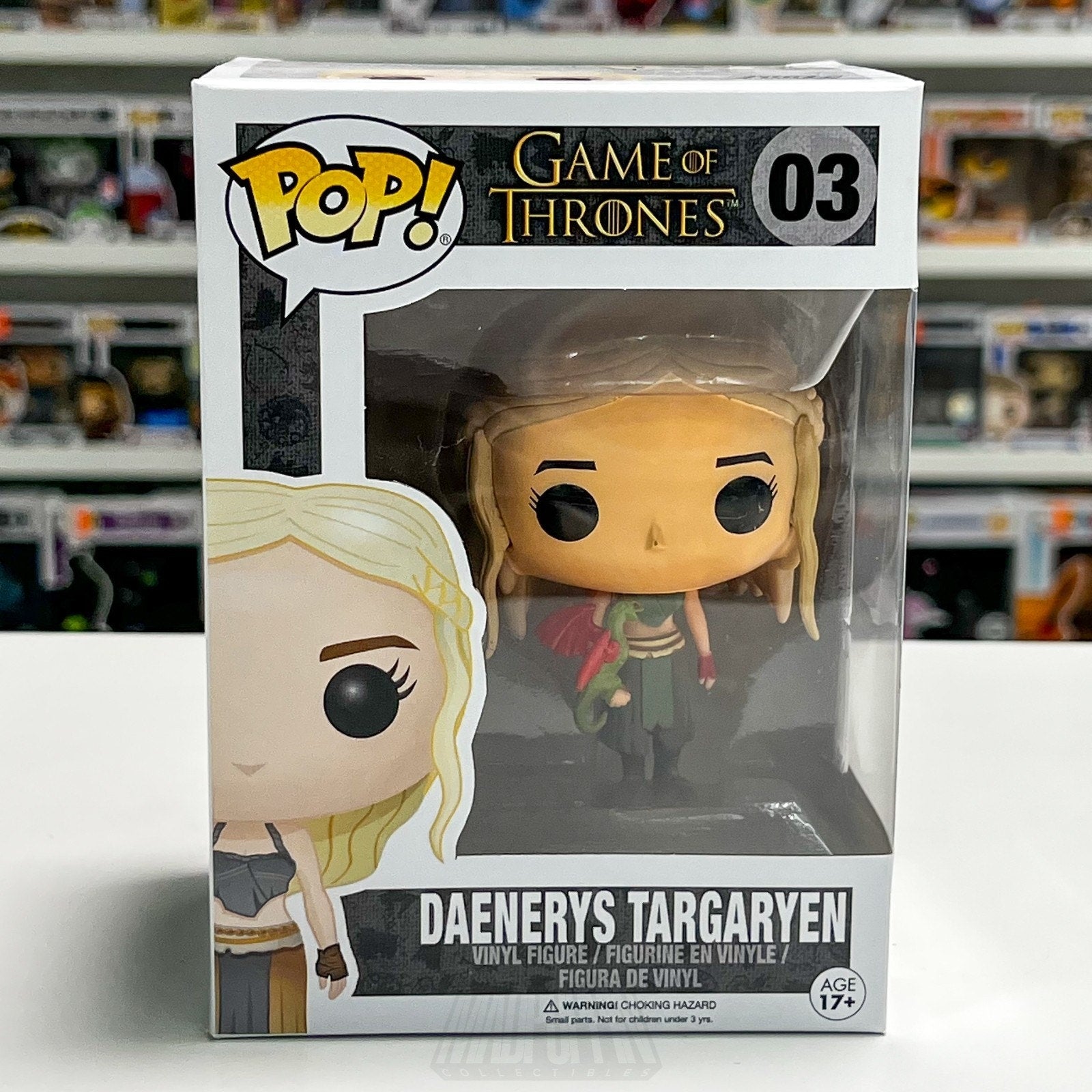 Funko Pop TV HBO Game of Thrones Daenerys Targaryen Rhaegal 03 Toy Vinyl Figure