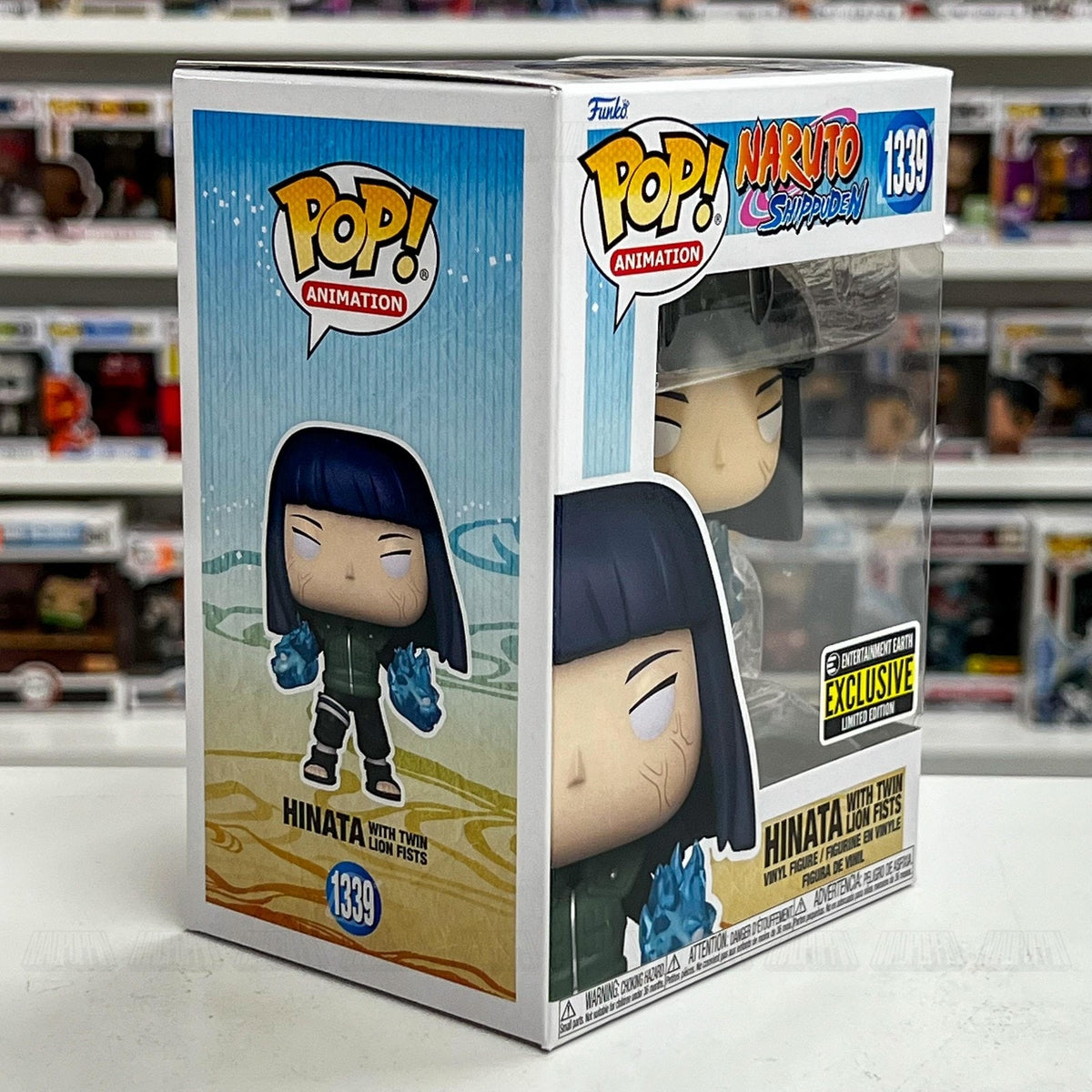 Funko Pop Anime Naruto Hinata Twin Lion Fists Entertainment Earth 1339 Figure