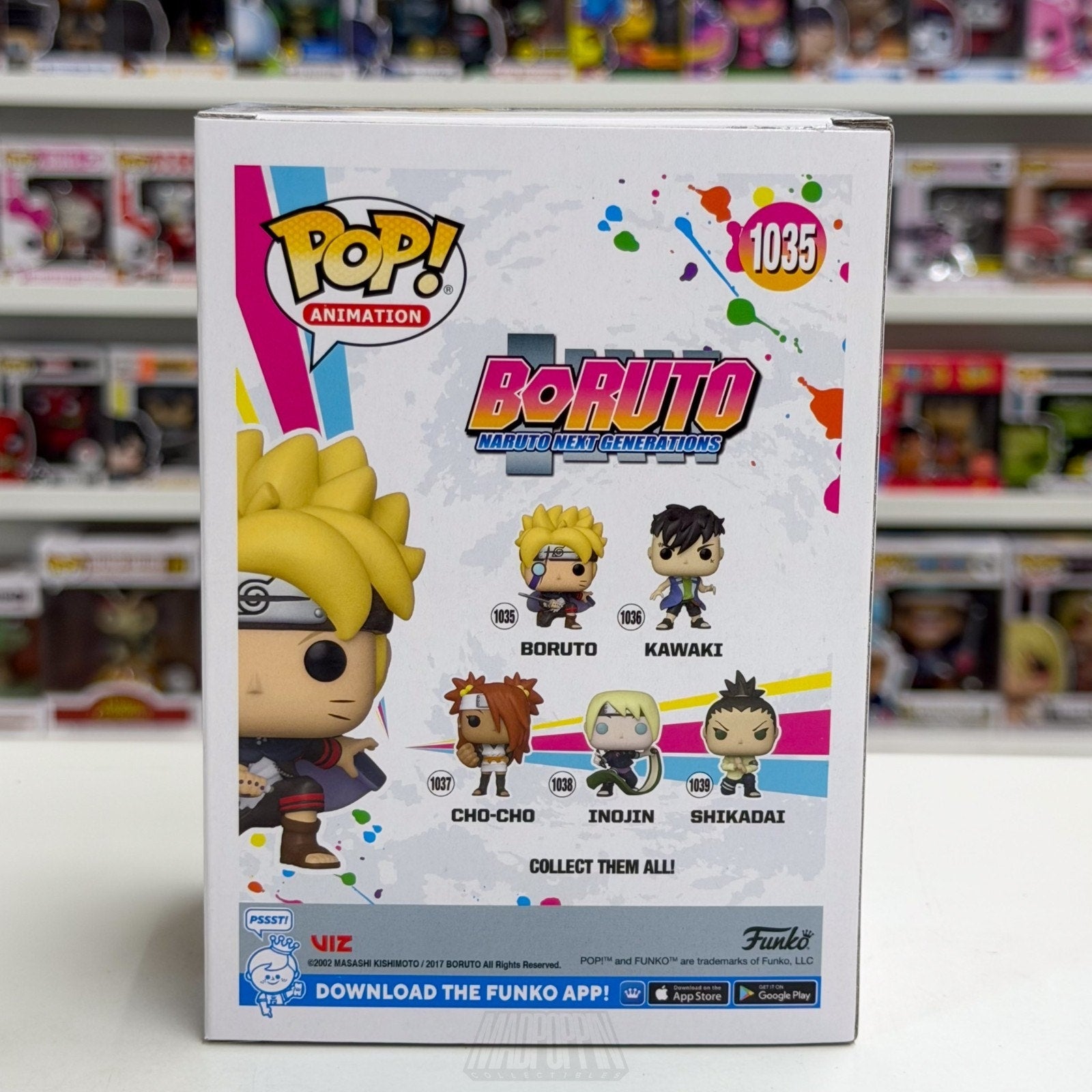 Funko Pop Anime Boruto Naruto Next Gen Glow Entertainment Earth 1035 Toy Figure