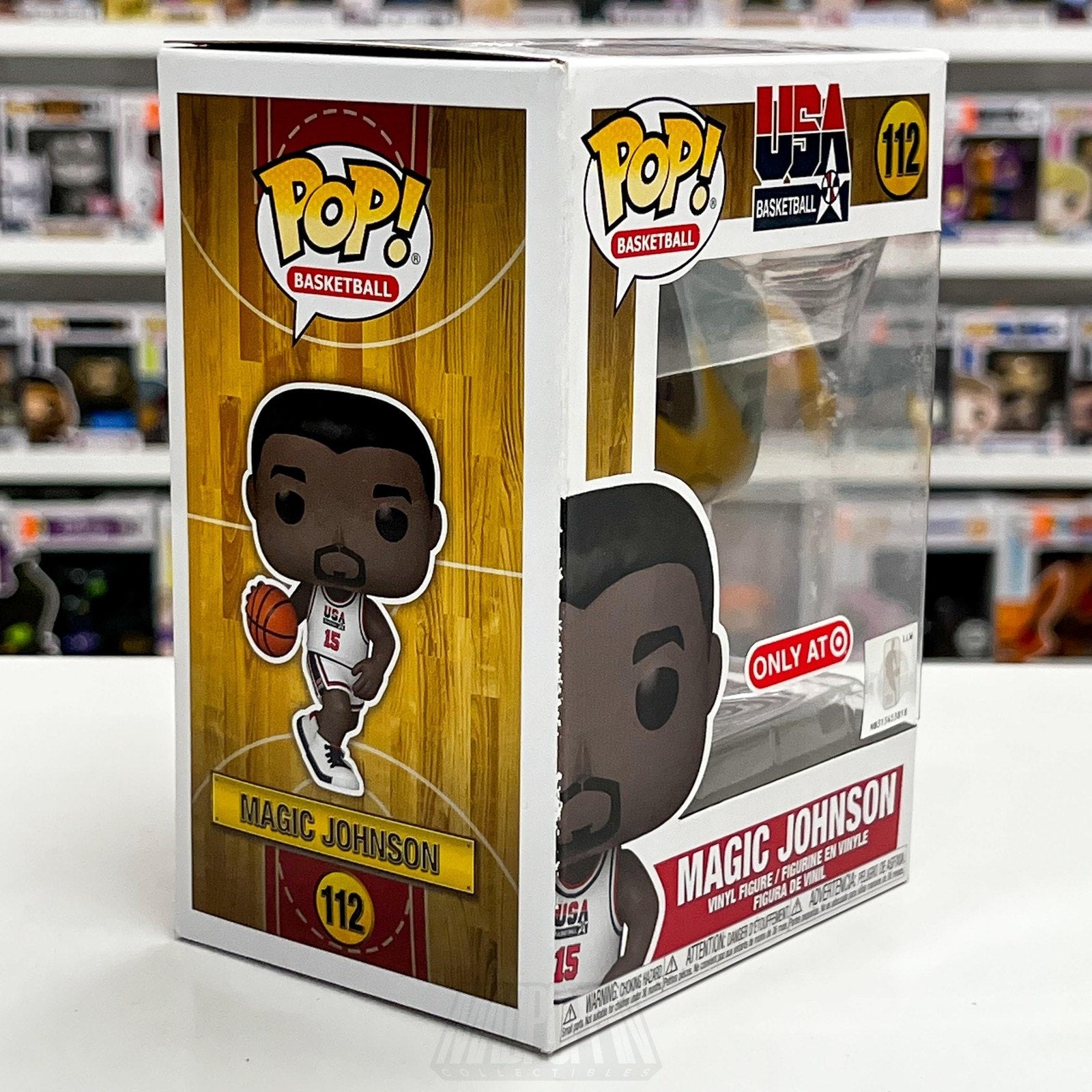 Funko Pop! Magic Johnson USA Basketball #112 Target Exclusive Vinyl Figure NBA
