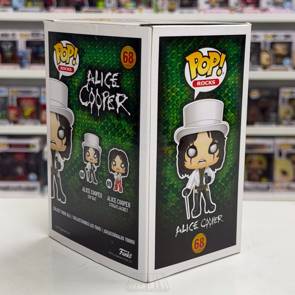 Funko Pop Rocks Alice Cooper 68 Music Hard Shock Glam Heavy Metal Vinyl Figure