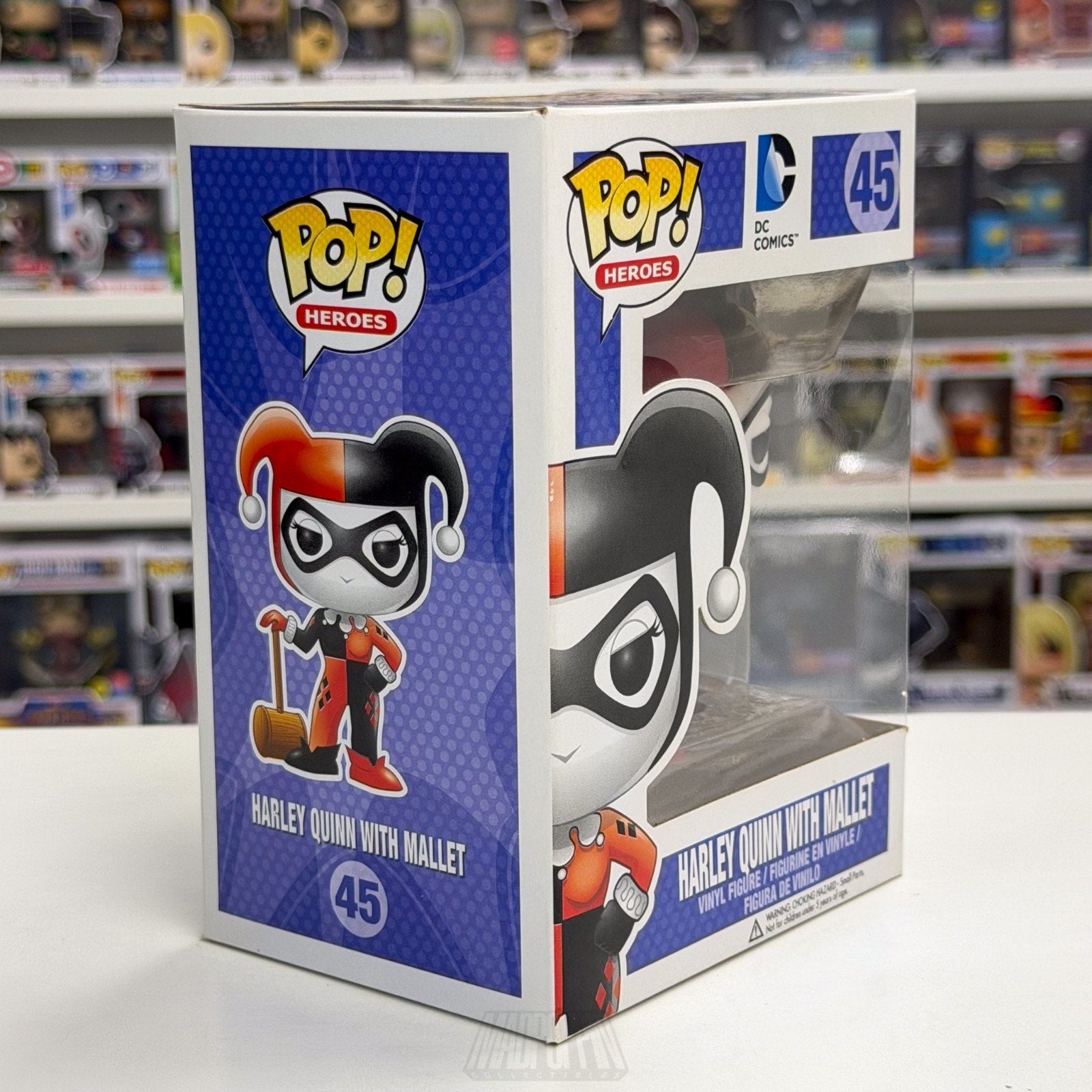 Funko Pop DC Comics Harley Quinn w/Mallet 45 Batman Joker Villain Vinyl Figure